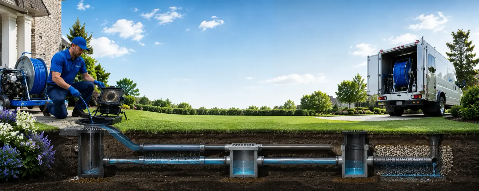 Outdoor drain cleaning information for Malaga, NJ